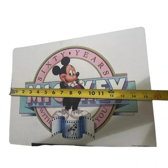 Vintage Disney Mickey Mouse Sixty Years With you Study Lap Desk Tray RARE - Picture 6 of 9